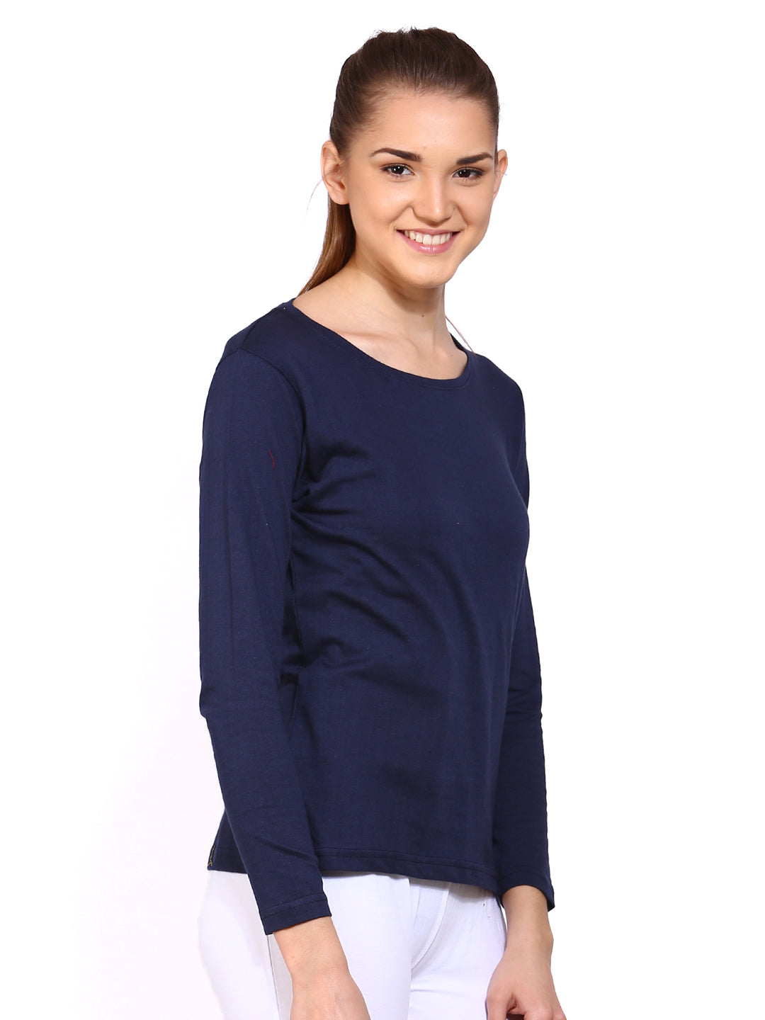 Appulse Women's Long Sleeve Round Neck T-Shirt | Women | Premium Cotton | Activewear | Athleisure
