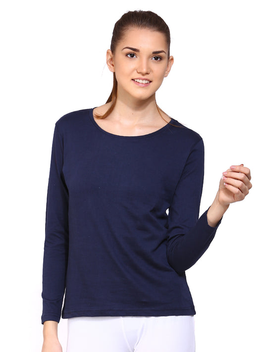 Appulse Women's Long Sleeve Round Neck T-Shirt | Women | Premium Cotton | Activewear | Athleisure