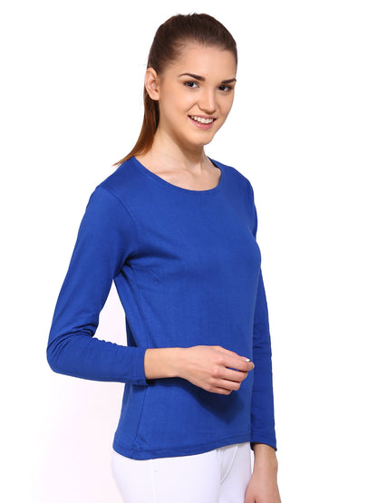 Appulse Women's Long Sleeve Round Neck T-Shirt | Women | Premium Cotton | Activewear | Athleisure