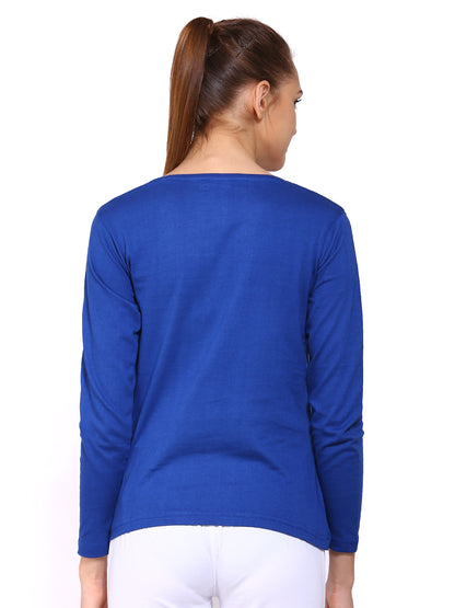 Appulse Women's Long Sleeve Round Neck T-Shirt | Women | Premium Cotton | Activewear | Athleisure
