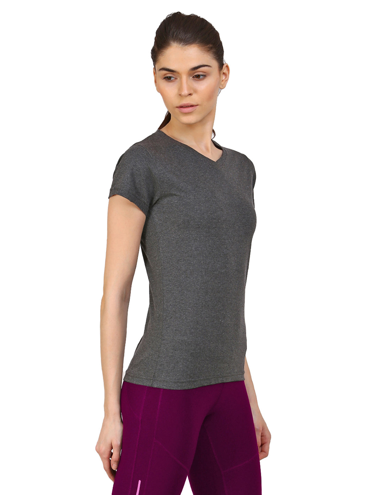 Appulse Women's Short Sleeve V neck T-Shirt | Women | Premium Cotton | Activewear | Athleisure