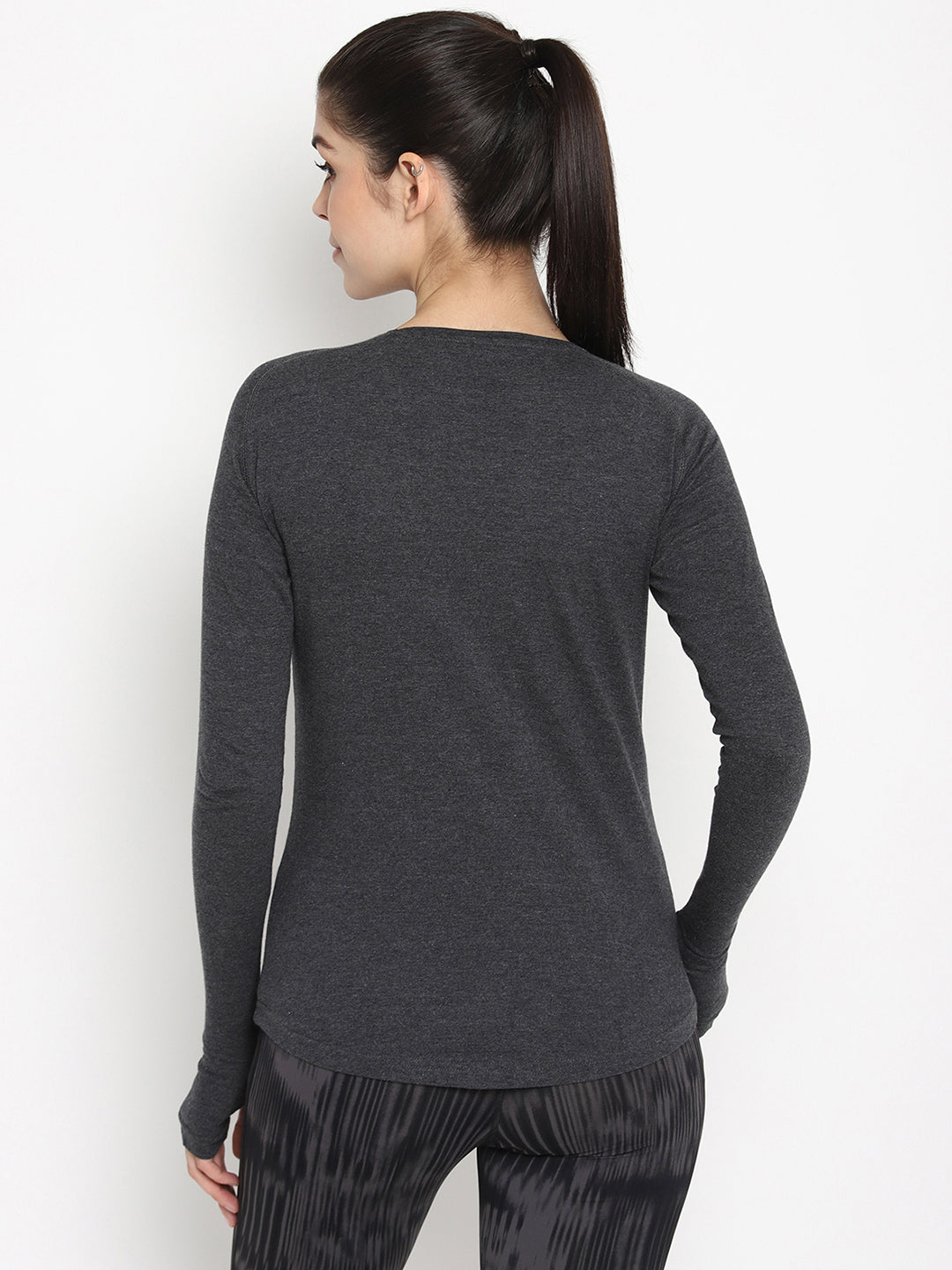 Appulse Women's Round Neck Zipper Long Sleeve T-Shirt | Women | Premium Cotton | Activewear | Athleisure