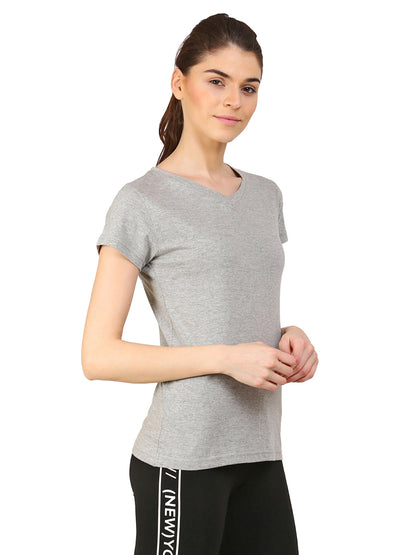 Appulse Women's Short Sleeve V neck T-Shirt | Women | Premium Cotton | Activewear | Athleisure