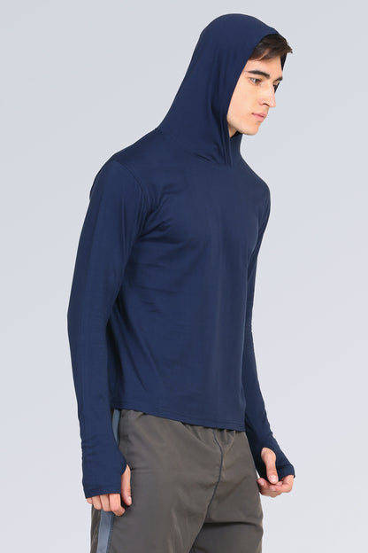 Appulse Men's Hooded Thumb Hole T-Shirt | Men | Premium Cotton | Activewear | Athleisure