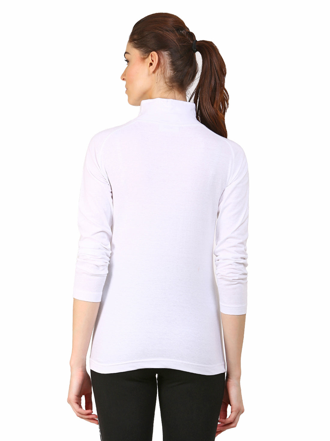 Ap'pulse Women's 1/4 Zip Hineck Raglan Tshirt