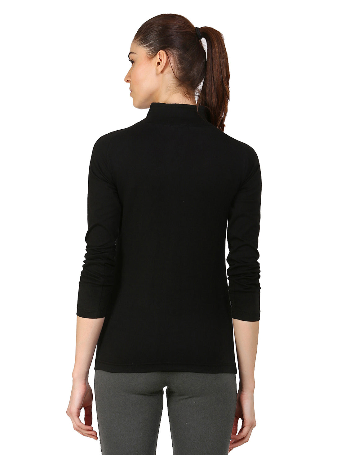 Ap'pulse Women's 1/4 Zip Hineck Raglan Tshirt