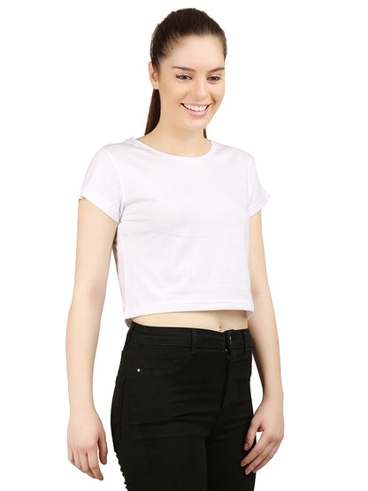 Appulse Women's Short Sleeve Crop Top | Women | Premium Cotton | Activewear | Athleisure