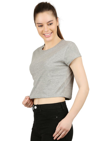 Appulse Women's Short Sleeve Crop Top | Women | Premium Cotton | Activewear | Athleisure