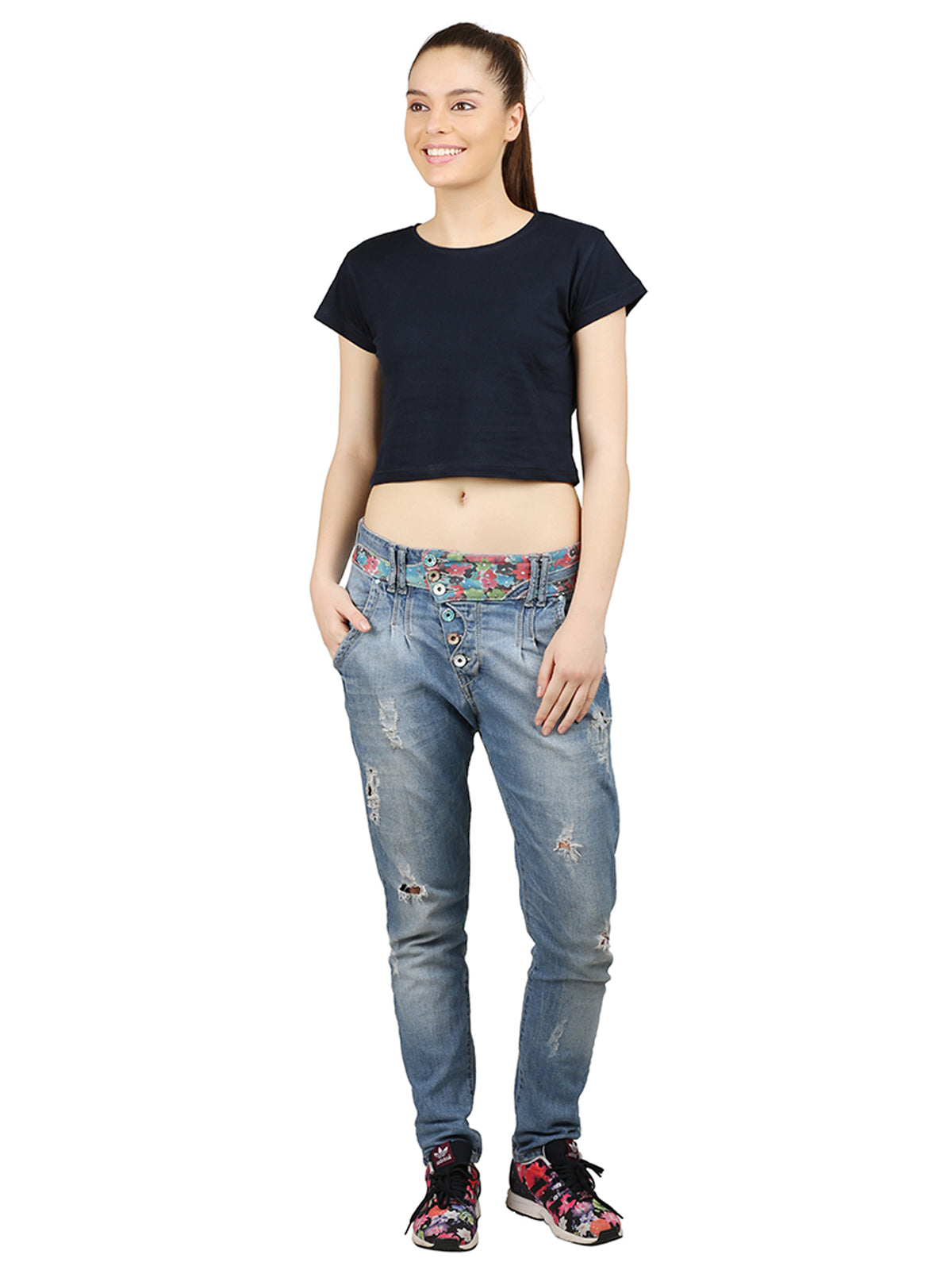 Appulse Women's Short Sleeve Crop Top | Women | Premium Cotton | Activewear | Athleisure
