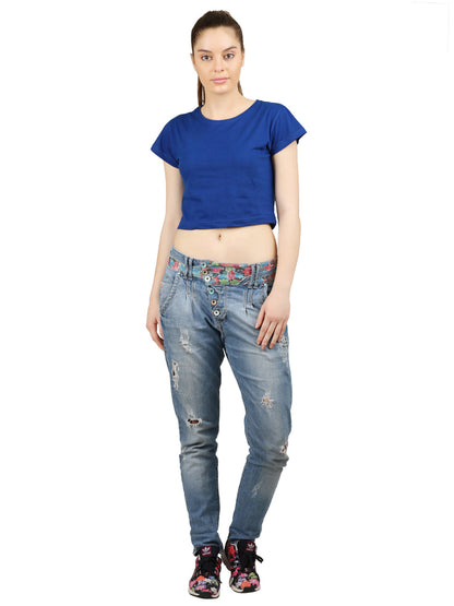 Appulse Women's Short Sleeve Crop Top | Women | Premium Cotton | Activewear | Athleisure