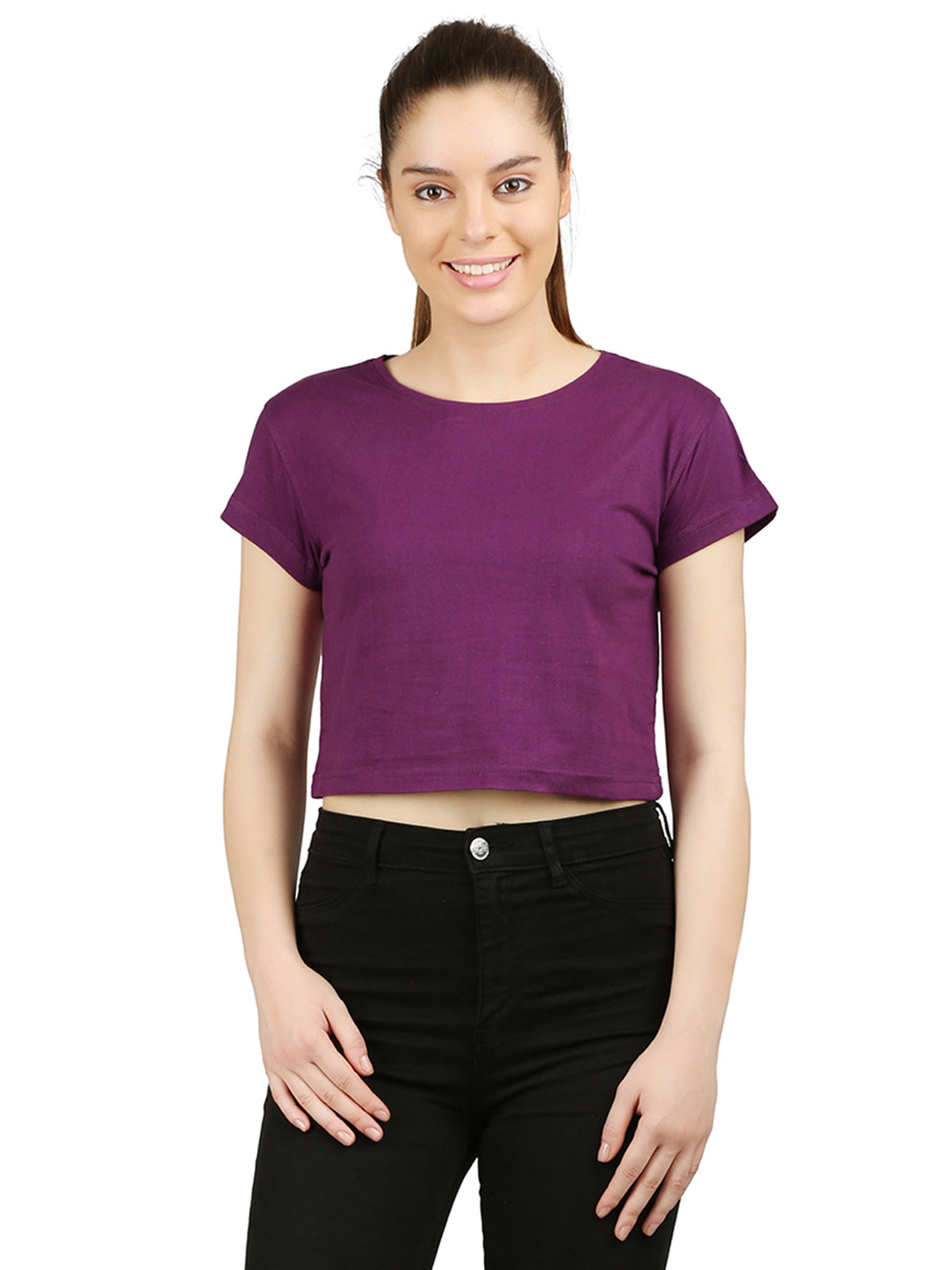 Appulse Women's Short Sleeve Crop Top | Women | Premium Cotton | Activewear | Athleisure