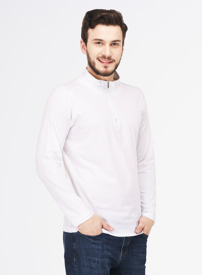 Appulse Men's 1/4 High Neck Zipper Raglan T-Shirt | Men | Premium Cotton | Activewear | Athleisure