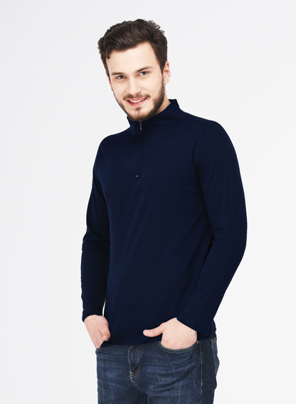 Appulse Men's 1/4 High Neck Zipper Raglan T-Shirt | Men | Premium Cotton | Activewear | Athleisure
