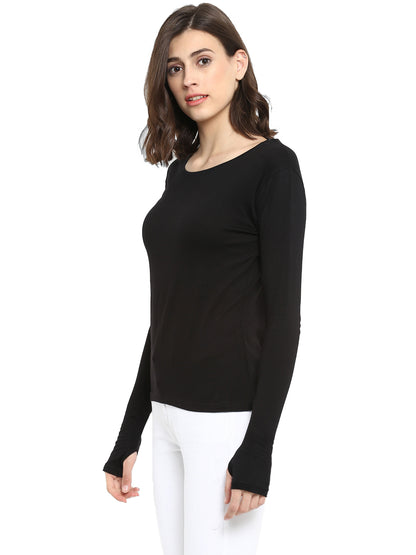 Appulse Women's Long Sleeve Thumb Hole T-Shirt | Women | Premium Cotton | Activewear | Athleisure