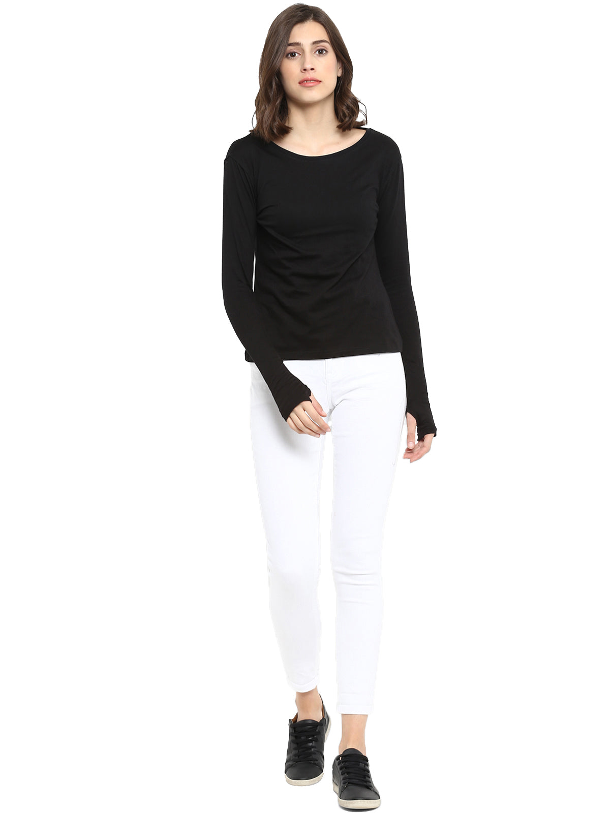 Appulse Women's Long Sleeve Thumb Hole T-Shirt | Women | Premium Cotton | Activewear | Athleisure