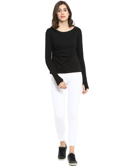 Appulse Women's Long Sleeve Thumb Hole T-Shirt | Women | Premium Cotton | Activewear | Athleisure