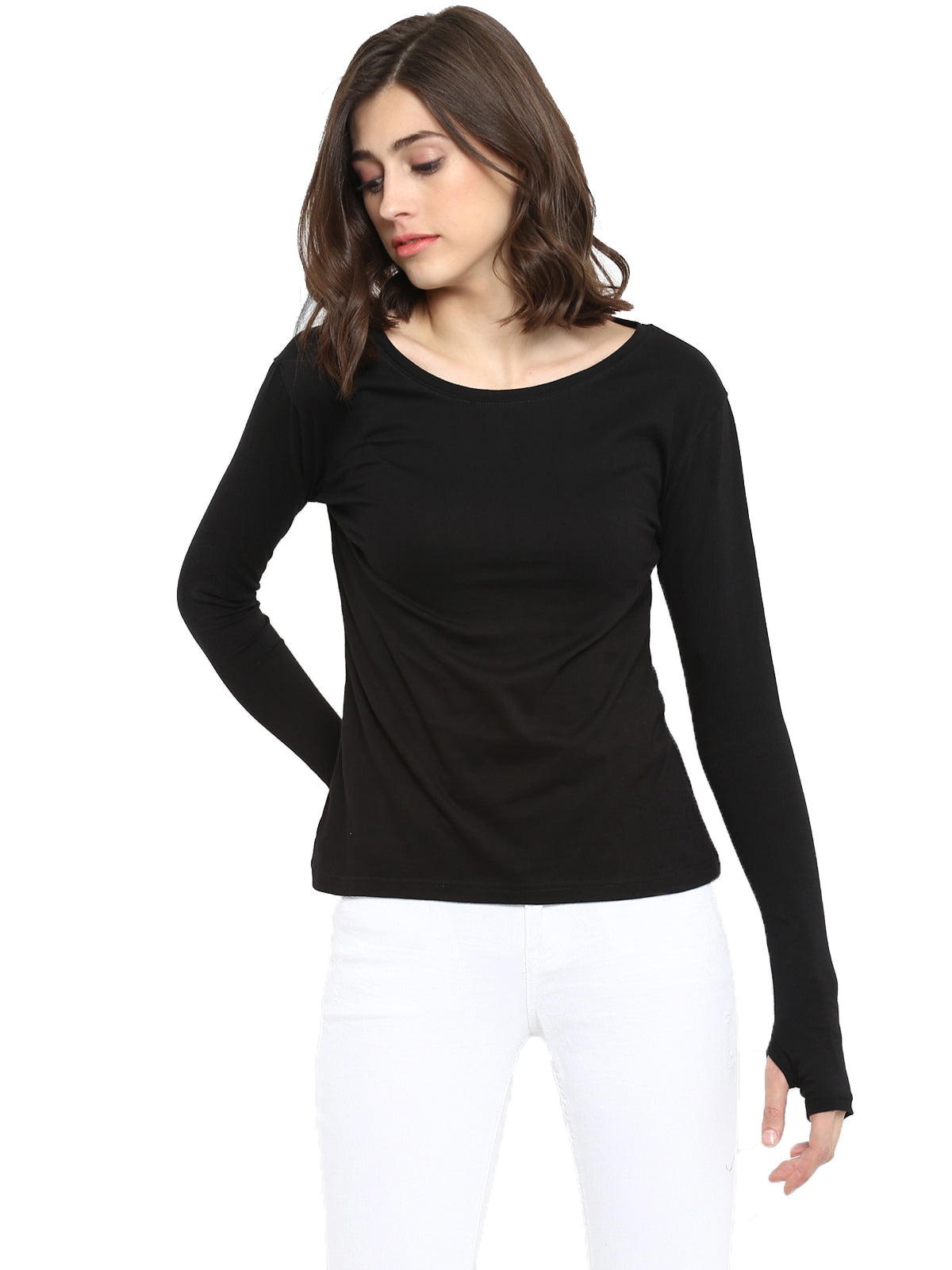 Appulse Women's Long Sleeve Thumb Hole T-Shirt | Women | Premium Cotton | Activewear | Athleisure