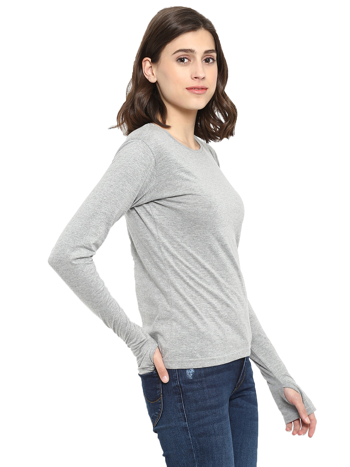 Appulse Women's Long Sleeve Thumb Hole T-Shirt | Women | Premium Cotton | Activewear | Athleisure