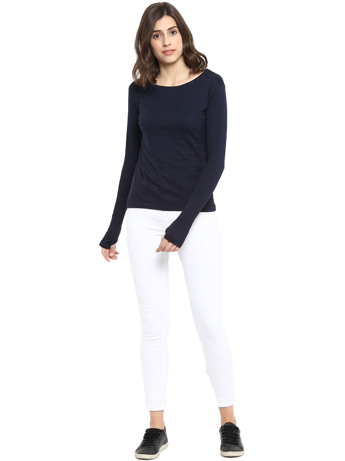 Appulse Women's Long Sleeve Thumb Hole T-Shirt | Women | Premium Cotton | Activewear | Athleisure