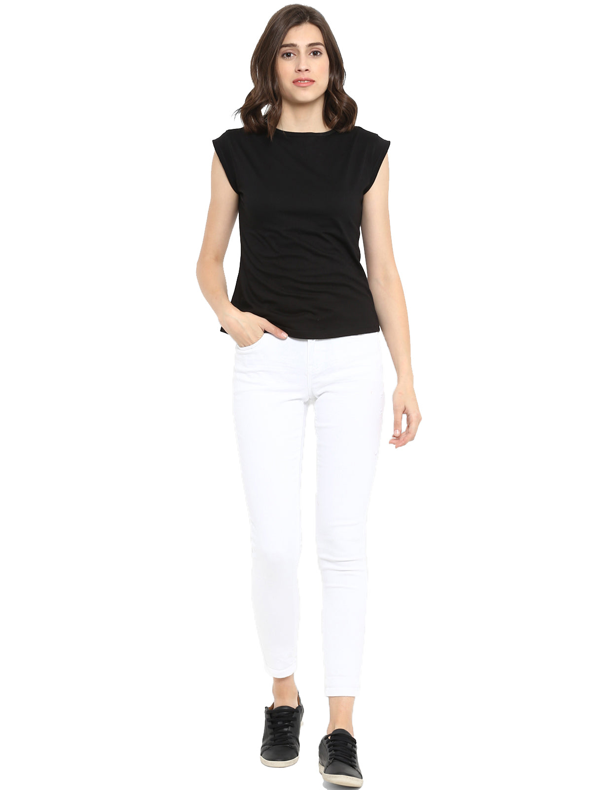 Appulse Women's Cap Sleeve T-Shirt | Women | Premium Cotton | Activewear | Athleisure