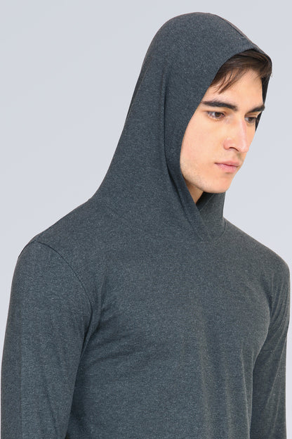 Appulse Men's Hooded Thumb Hole T-Shirt | Men | Premium Cotton | Activewear | Athleisure