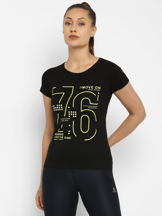 Ap'pulse Women's Printed Sport T-Shirt