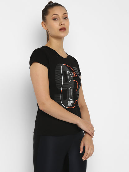 Appulse Women's Printed Sport T-Shirt | Women | Premium Cotton | Activewear | Athleisure