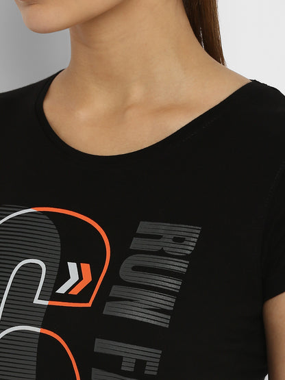 Appulse Women's Printed Sport T-Shirt | Women | Premium Cotton | Activewear | Athleisure