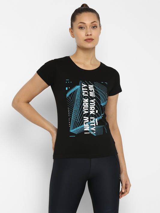 Ap'pulse Women's Printed Sport T-Shirt