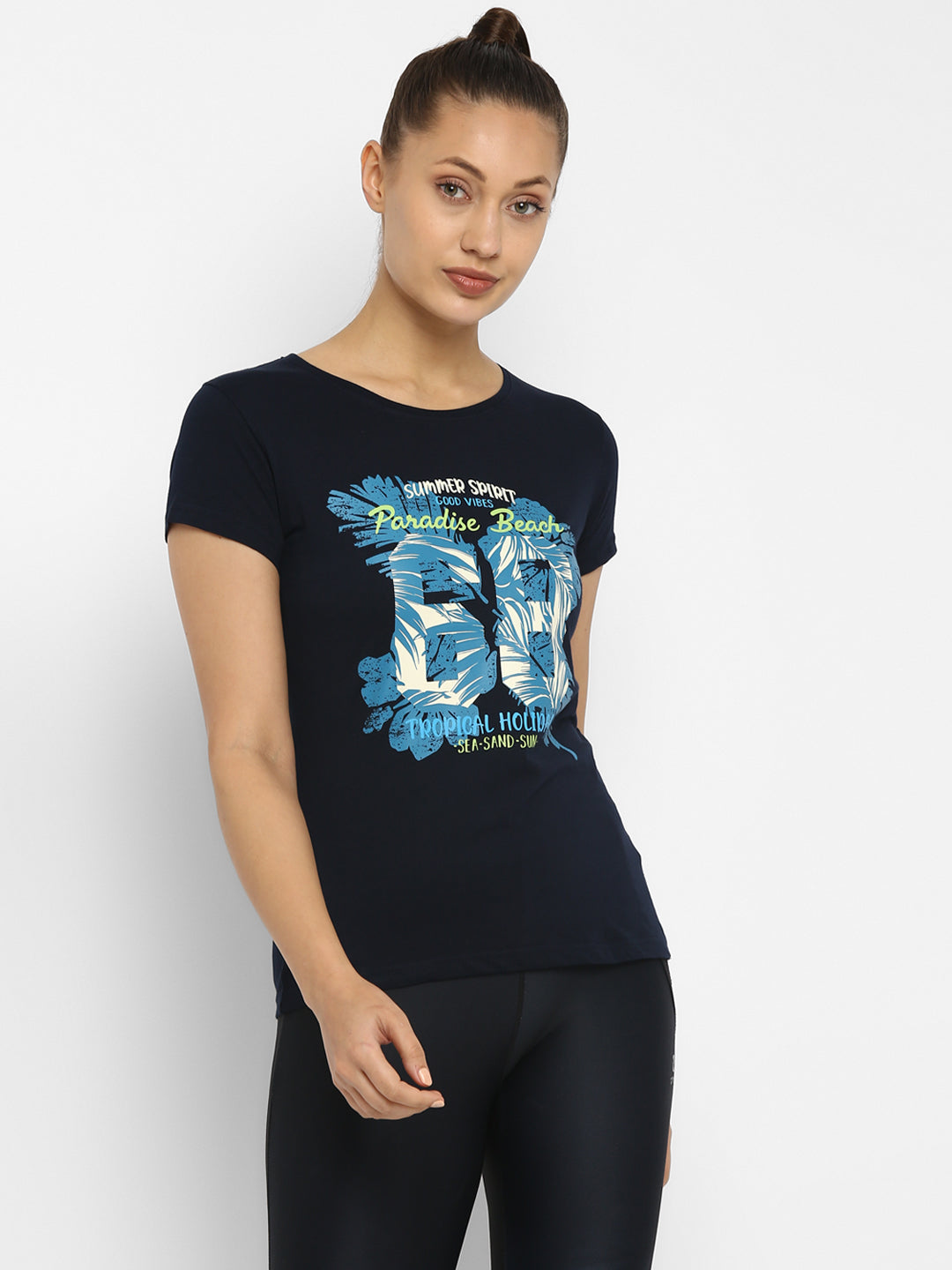 Appulse Women's Printed Sport T-Shirt | Women | Premium Cotton | Activewear | Athleisure
