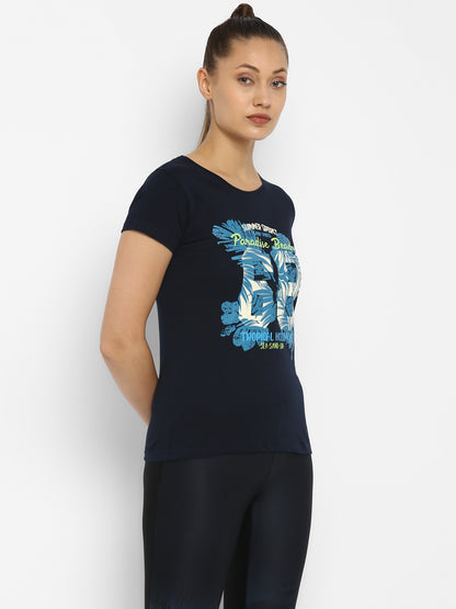 Appulse Women's Printed Sport T-Shirt | Women | Premium Cotton | Activewear | Athleisure