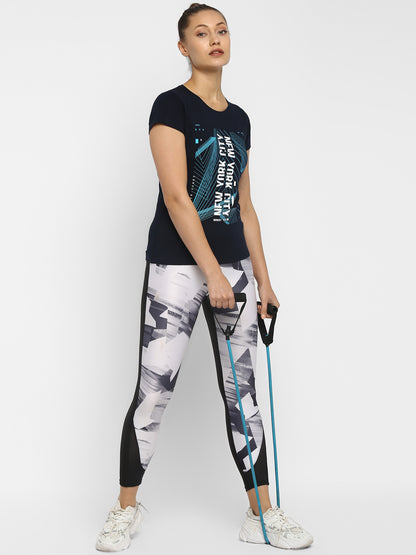 Appulse Women's Printed Sport T-Shirt | Women | Premium Cotton | Activewear | Athleisure