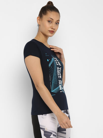 Appulse Women's Printed Sport T-Shirt | Women | Premium Cotton | Activewear | Athleisure