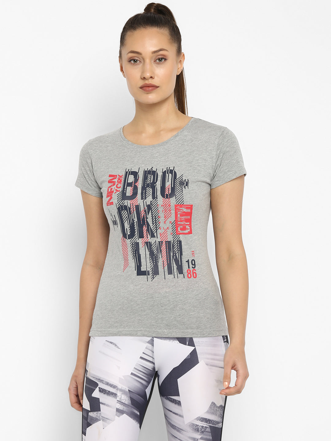 Appulse Women's Printed Sport T-Shirt | Women | Premium Cotton | Activewear | Athleisure