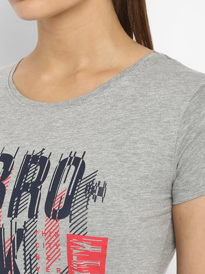 Appulse Women's Printed Sport T-Shirt | Women | Premium Cotton | Activewear | Athleisure