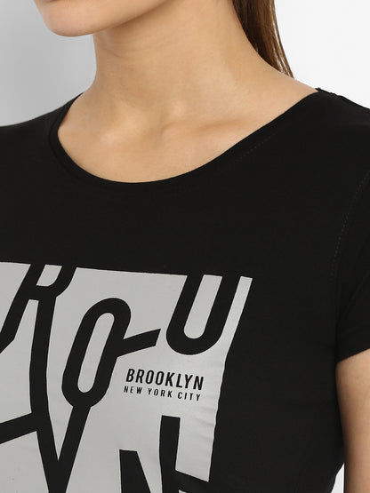 Appulse Women's Printed Sport T-Shirt | Women | Premium Cotton | Activewear | Athleisure