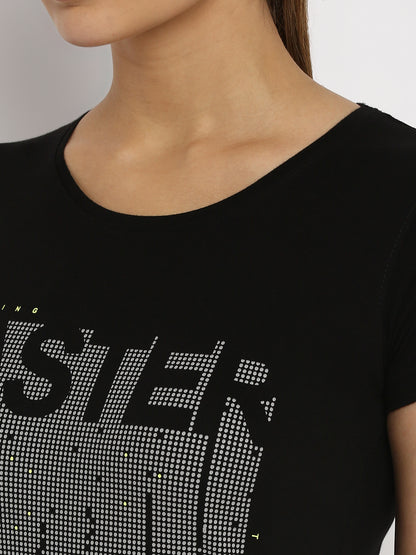 Appulse Women's Printed Sport T-Shirt | Women | Premium Cotton | Activewear | Athleisure