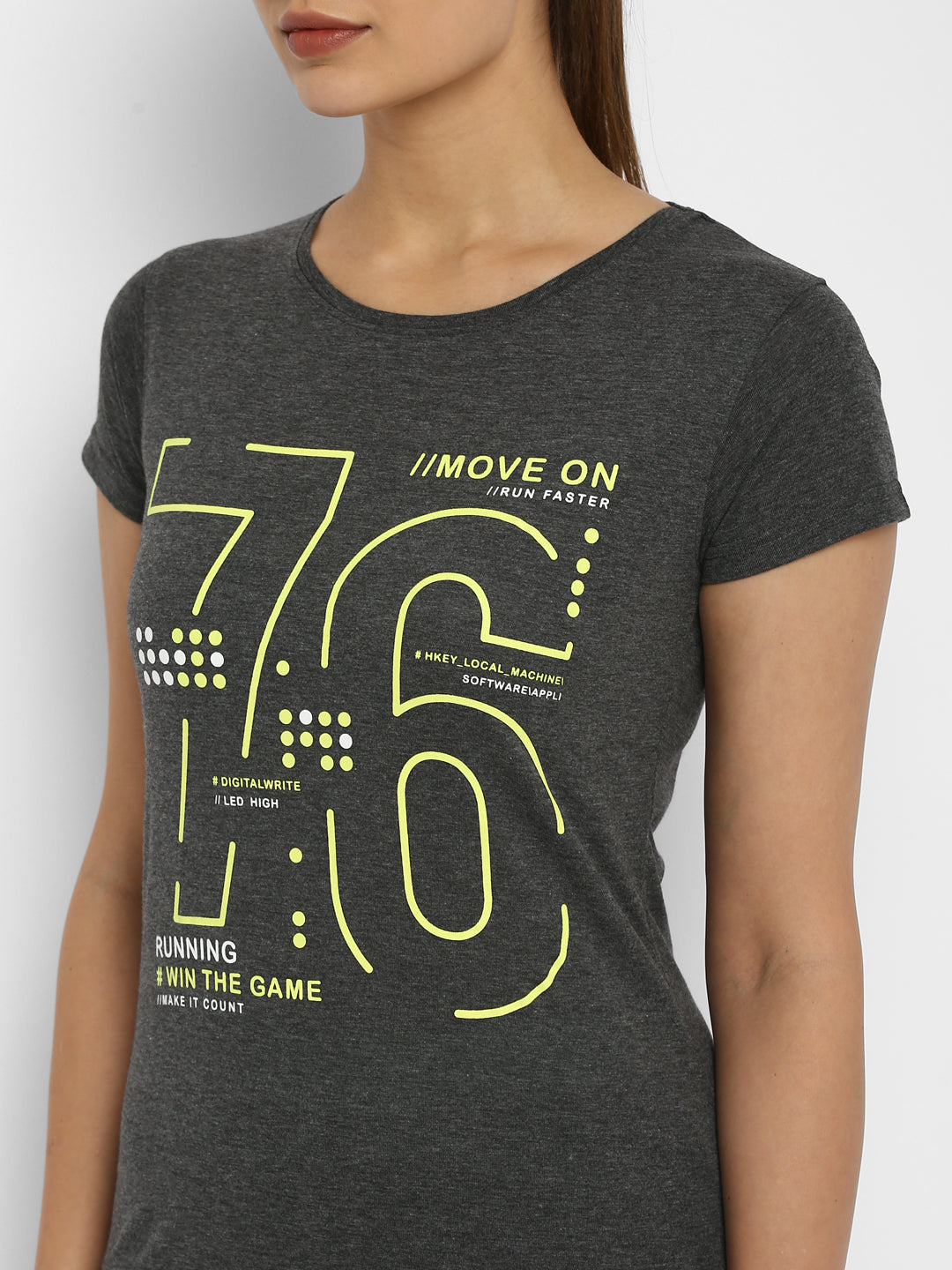 Appulse Women's Printed Sport T-Shirt | Women | Premium Cotton | Activewear | Athleisure