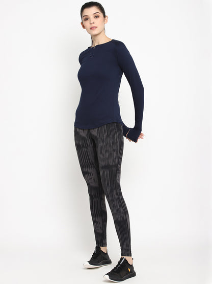 Appulse Women's Round Neck Zipper Long Sleeve T-Shirt | Women | Premium Cotton | Activewear | Athleisure