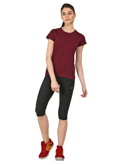 Appulse Women's Short Sleeve Round neck T-Shirt | Women | Premium Cotton | Activewear | Athleisure