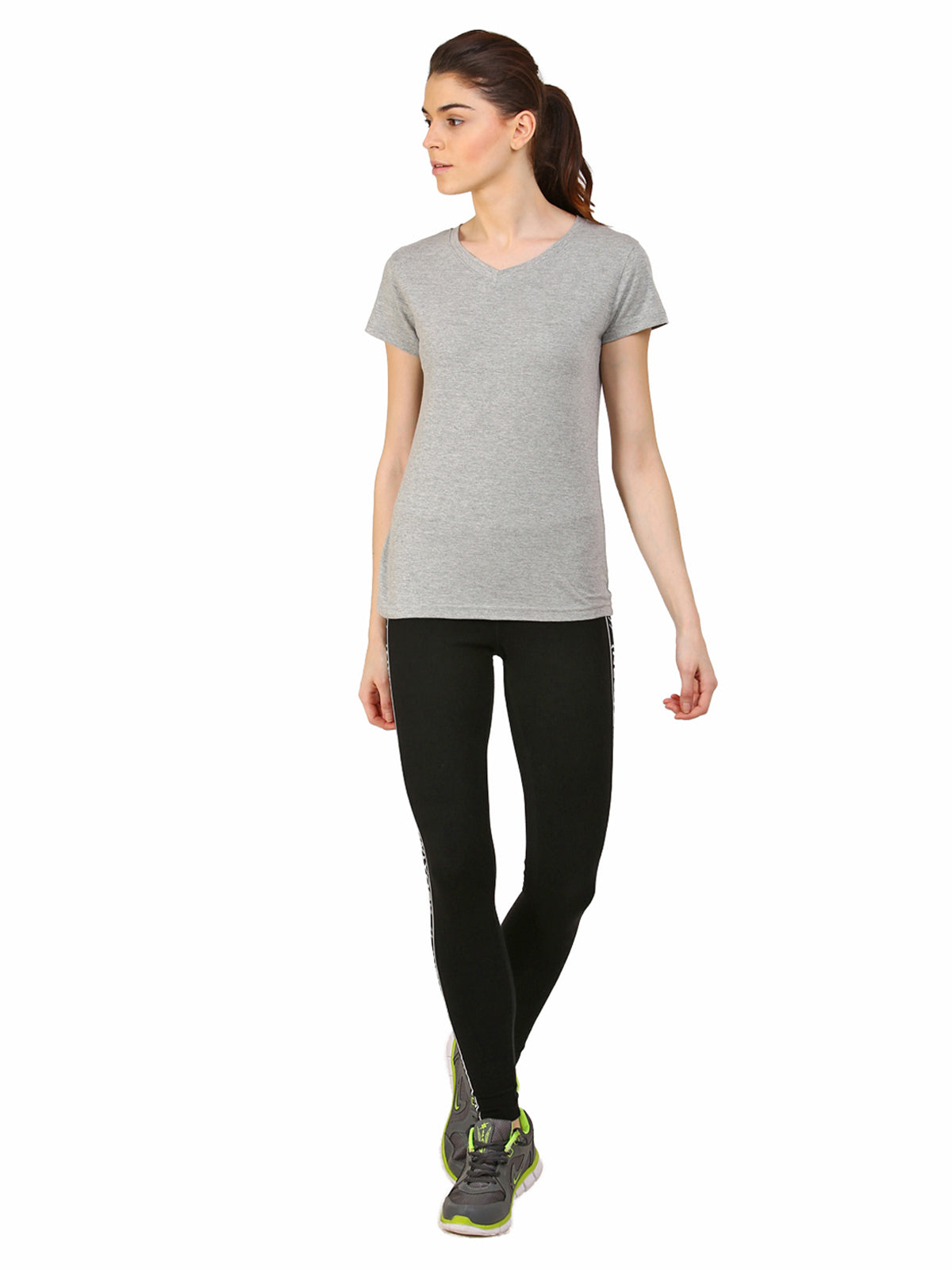 Appulse Women's Short Sleeve V neck T-Shirt | Women | Premium Cotton | Activewear | Athleisure