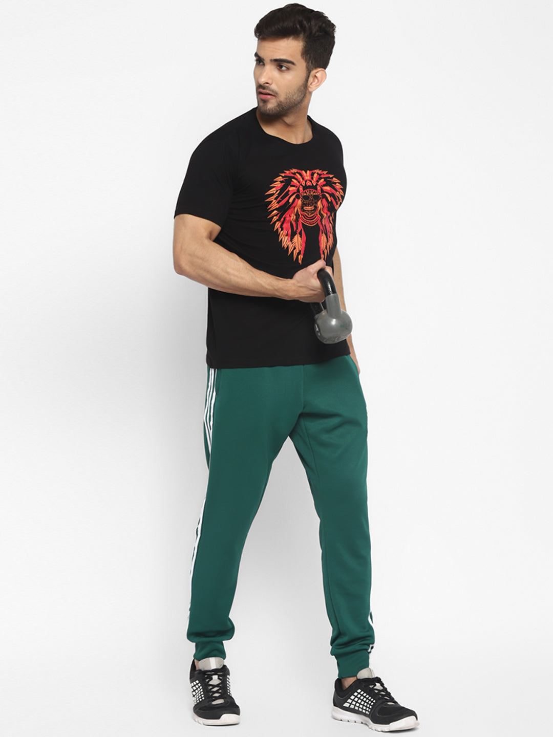 Ap'pulse Men's Short Sleeve Round Neck Printed Tshirt