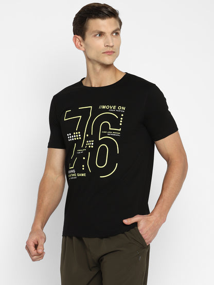 Appulse Men's Short Sleeve Round Neck Printed T-Shirt | Men | Premium Cotton | Activewear | Athleisure