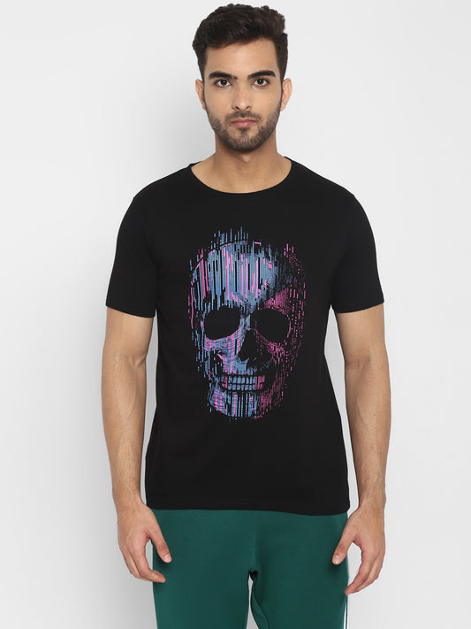 Ap'pulse Men's Short Sleeve Round Neck Printed Tshirt