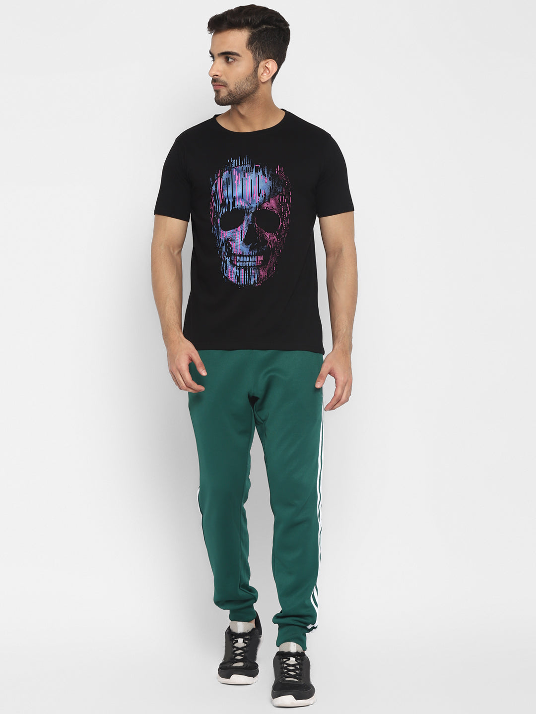 Ap'pulse Men's Short Sleeve Round Neck Printed Tshirt