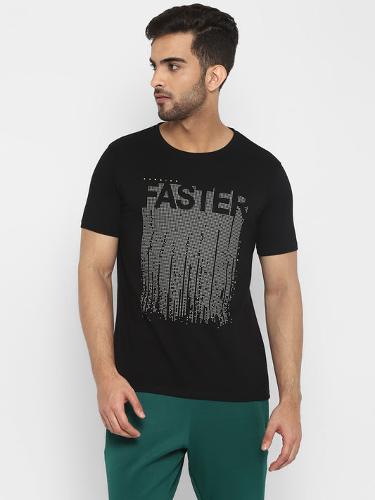 Ap'pulse Men's Short Sleeve Round Neck Printed Tshirt