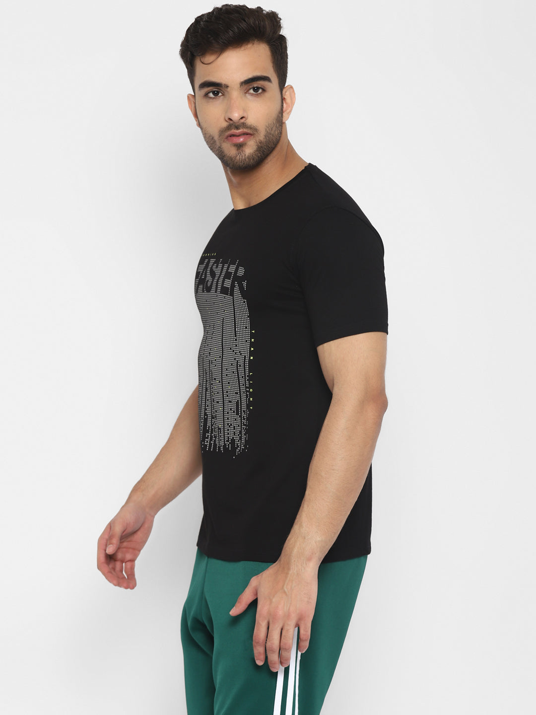 Ap'pulse Men's Short Sleeve Round Neck Printed Tshirt