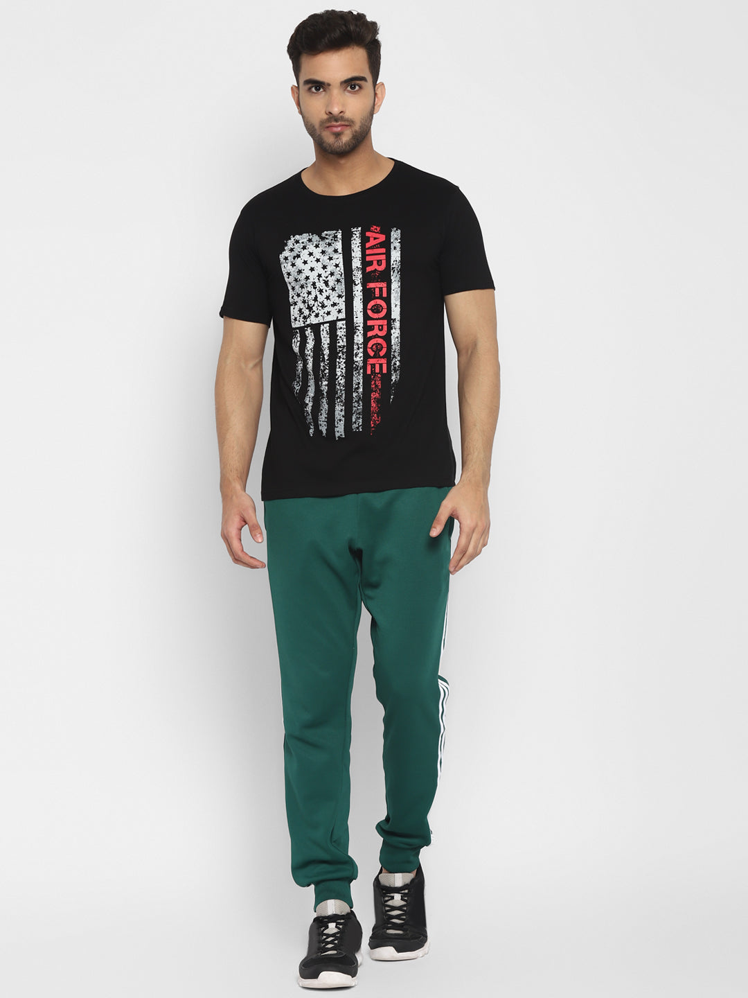 Ap'pulse Men's Short Sleeve Round Neck Printed Tshirt