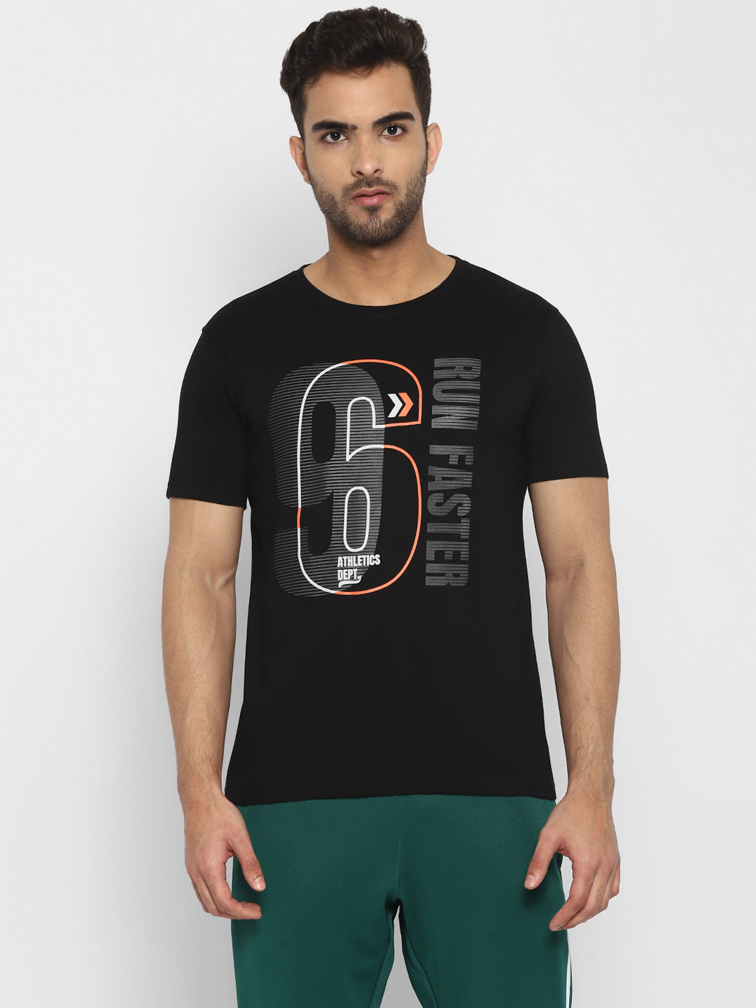 Ap'pulse Men's Short Sleeve Round Neck Printed Tshirt