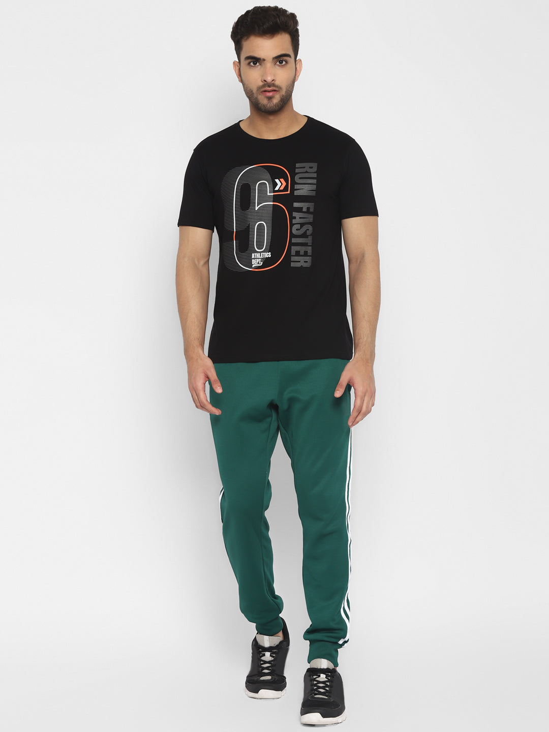 Ap'pulse Men's Short Sleeve Round Neck Printed Tshirt